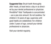 How to use: Nature’s Answer PerioBrite Kids Fluoride-Free Toothpaste Strawberry 113.4g usage instructions