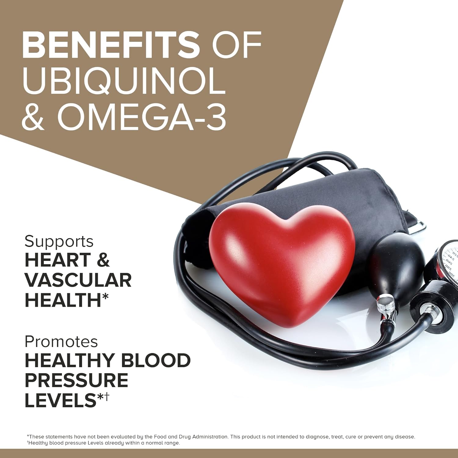 Supplement facts: Qunol Ubiquinol CoQ10 omega-3 supplement facts ingredients 200mg 90 count