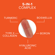 Supplement facts: Qunol Joint Health Turmeric boswellia collagen supplement facts 30 count