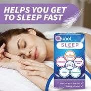 Lifestyle/use image: Qunol Sleep Support Complex capsules nighttime routine supplement 30 count
