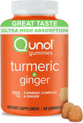 Qunol Gummies Curcuma Gingembre Tangerine 60 Unités