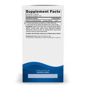 Supplement facts label for Nordic Naturals Vitamin D3 1000 IU mini softgels.