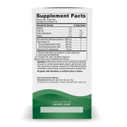 Back label of Nordic Naturals heart health supplement showing supplement facts.