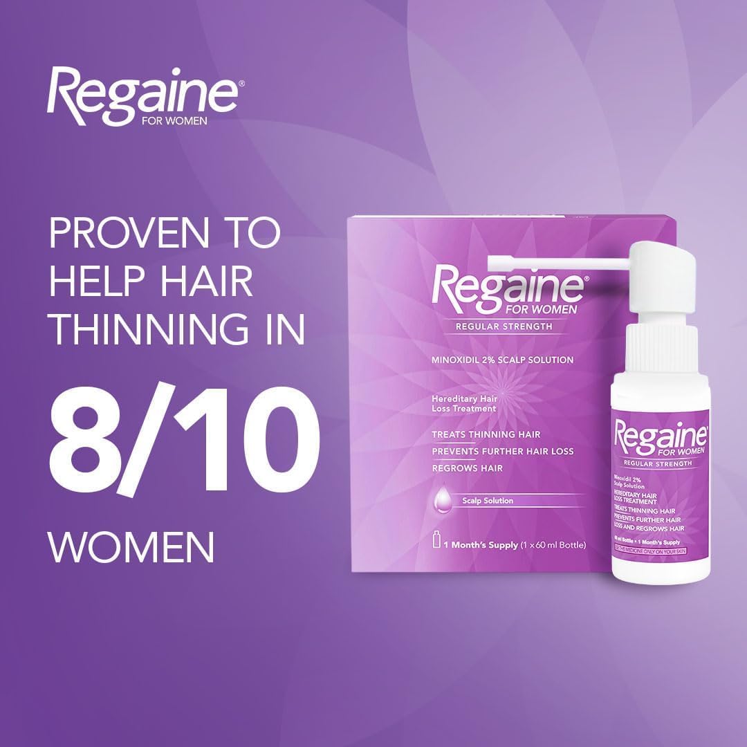 Regaine for Women Regular Strength 2% Minoxidil Scalp Solution – 60ml