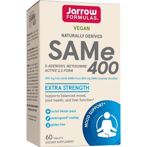 Jarrow Formulas SAMe 400 S-Adenosyl Methionine 60 Tablets