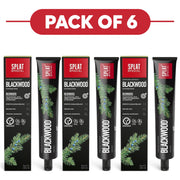 SPLAT Special Blackwood Activated Charcoal Whitening Toothpaste 75ml Pack of 6