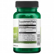 Swanson St. John's Wort Herb 375mg 60 Vegan Capsules Pack of 2 Supplement facts label for St. John's Wort botanical showing ingredient source.