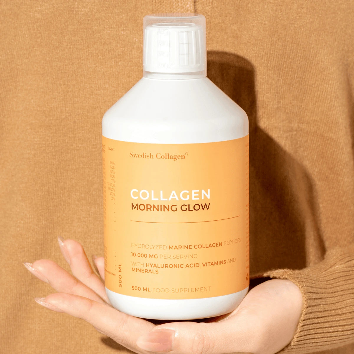 Swedish Collagen Morning Glow liquid fruity 500ml daily routine use