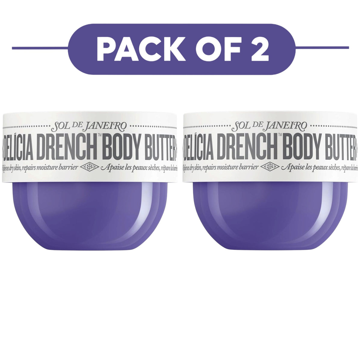 Sol de Janeiro Delicia Drench Body Butter 75ml Pack of 2