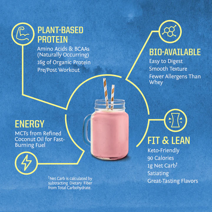 Sunwarrior Organic Plant-Based Protein Powder, Berry
