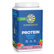 unwarrior Organic Plant-Based Protein Powder tub, berry flavour 750g.