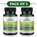 Swanson Avena Sativa 400mg 60 Capsules Set van 2
