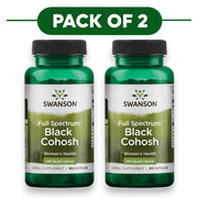 Swanson Full Spectrum Black Cohosh Root 540mg 60 Capsules Pack of 2