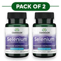 Swanson Sélénium L-Sélénométhionine 100mcg 200 capsules lot de 2