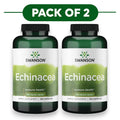 Swanson Echinacea 400mg pflanzliches Nahrungsergänzungsmittel 100 Kapseln 2er-Pack