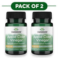 Swanson Apple Cider Vinegar 200mg Double Strength 30 Tablets Pack of 2