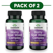 Swanson Horny Goat Weed Complex 60 Capsules Pack of 2