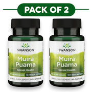 Swanson Muira Puama Root Extract 10:1 250mg 60 Capsules Pack of 2