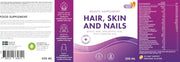 Barcode image: Swedish Nutra Hair Skin Nails liquid supplement 500ml barcode packaging