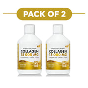 Swedish Nutra Marine Collagen 15000mg Apple Flavour 500ml Pack of 2