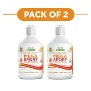 Swedish Nutra Mega Sport Multivitamin Liquid Orange 500ml Pack of 2