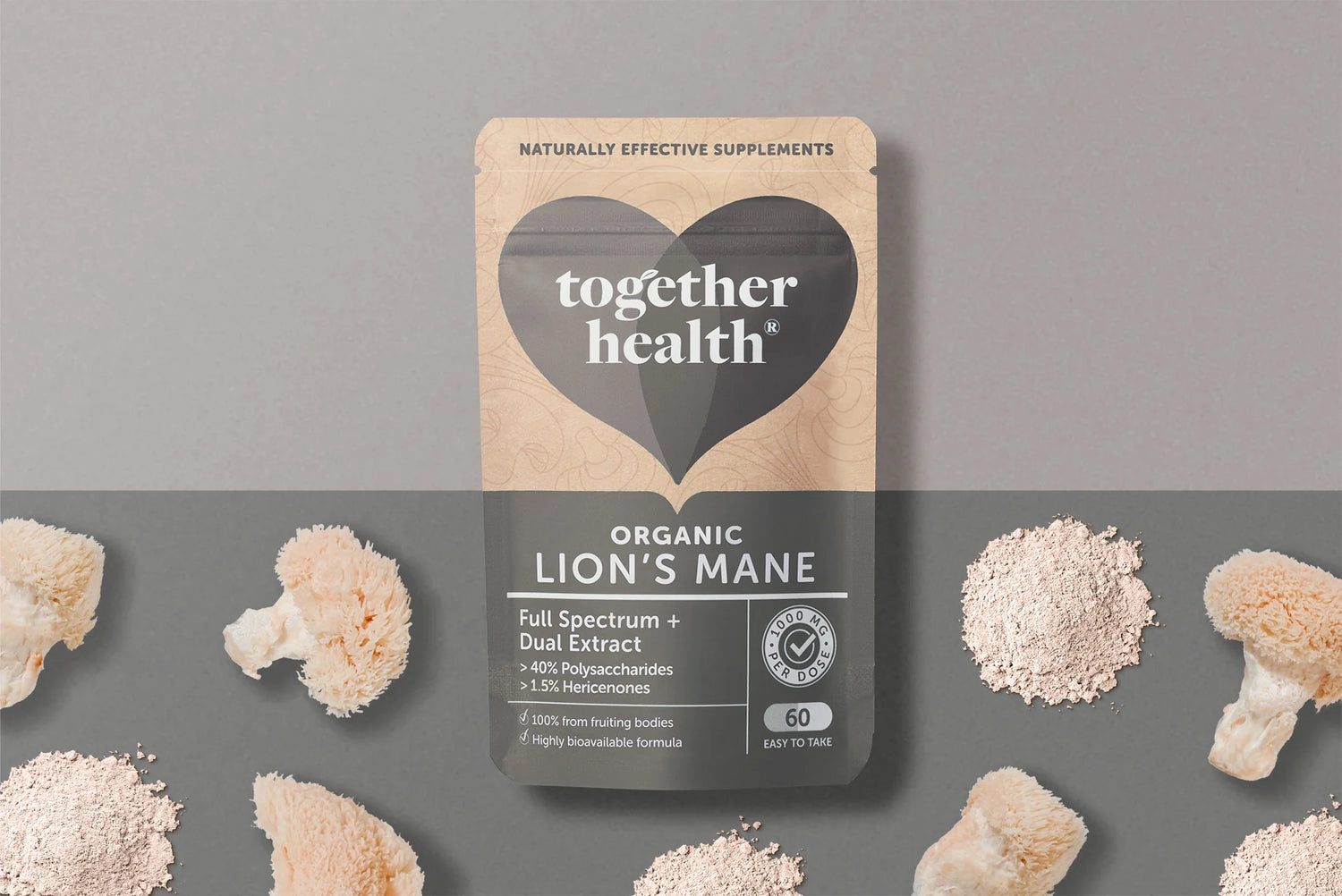 Together Health Organic Lion's Mane 1000mg 60 Capsules