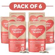 Together Health Breastfeeding Wholefood Multivitamin 60 Capsules Pack of 6