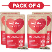 Together Health Daily Multivitamin Wholefood Supplement 30 Capsules Pack of 4