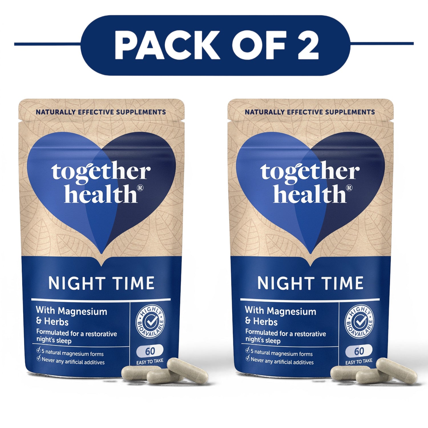 Together Health Night Time Magnesium & Herbs 60 Capsules Pack of 2