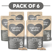 Together Health Organic Lion's Mane 1000mg 60 Capsules Pack of 6