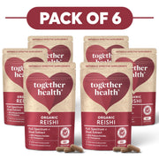Together Health Organic Reishi 800mg 60 Capsules Pack of 6