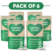 Together Health Vitamin D3 1000IU 30 Capsules Pack of 6