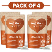 Together Health Vitamin K2 MK-7 30 Capsules Pack of 4