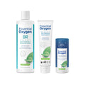 Kit de soins bucco-dentaires biologiques en 3 étapes Pristine Protocol d’Essential Oxygen - Menthe poivrée