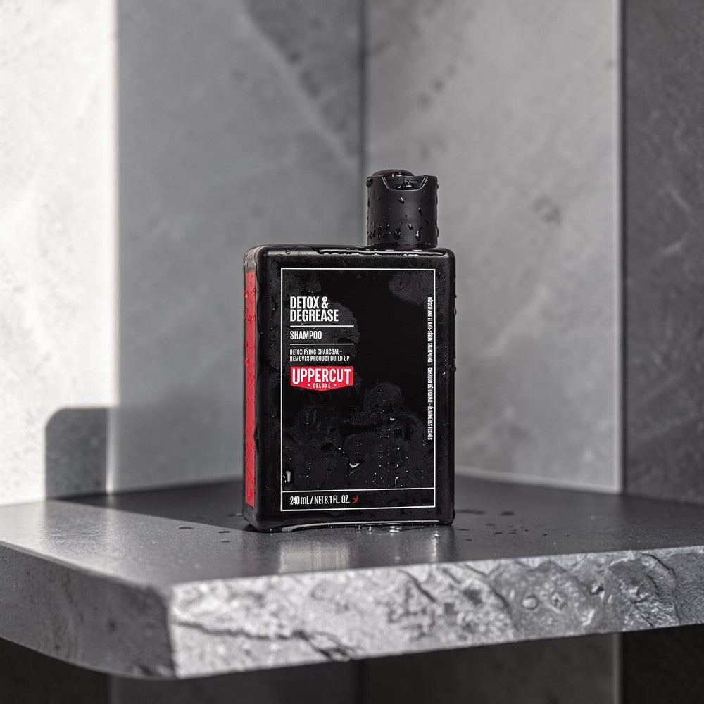 Uppercut Deluxe Detox and Degrease Shampoo 240ml men hair care routine