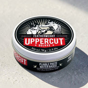 Uppercut Deluxe Featherweight Fiber Paste 70g jar firm hold styling paste packaging