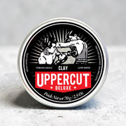 Uppercut Deluxe Clay Hair Pomade 70g jar matte finish styling clay packaging