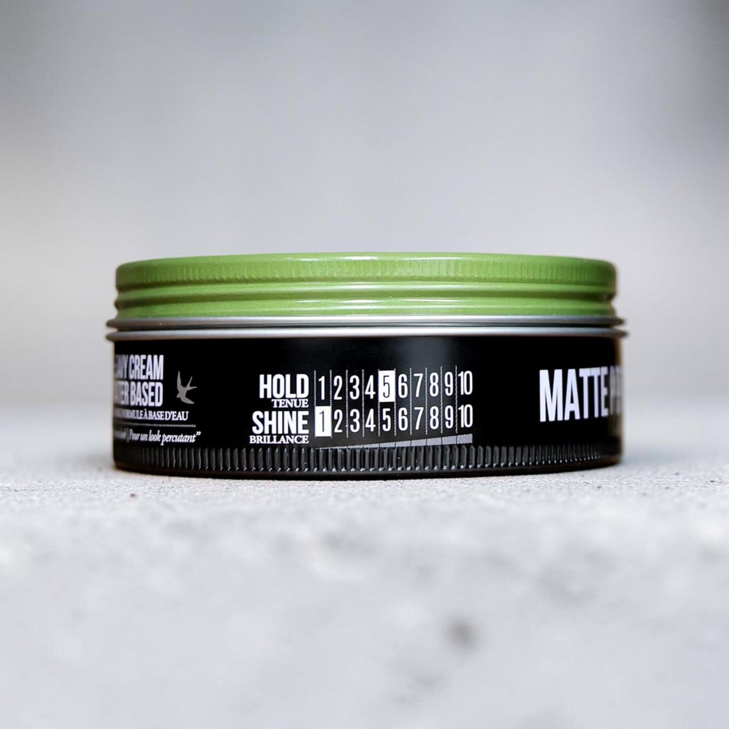 Uppercut Deluxe Matte Pomade 100g jar medium hold matte styling product side packaging