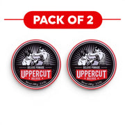 Uppercut Deluxe Pomade 100g jar strong hold high shine styling product 2 packs