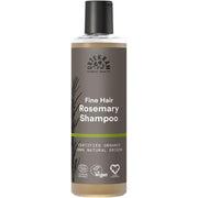 Urtekram Fine Hair Rosemary Shampoo, shampoo bottle packaging, rosemary fragrance, 250ml