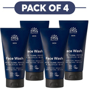Urtekram Men Face Wash with Tazman Pepper & Salicylic Acid 150ml Pack of 4