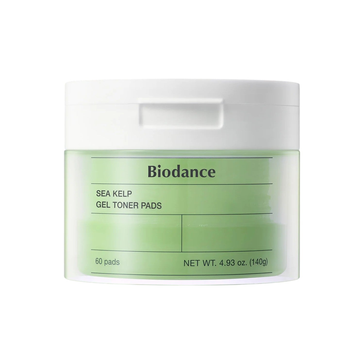 Biodance Sea Kelp Hydrogel Toner Pads 60 Pads facial toner pad container