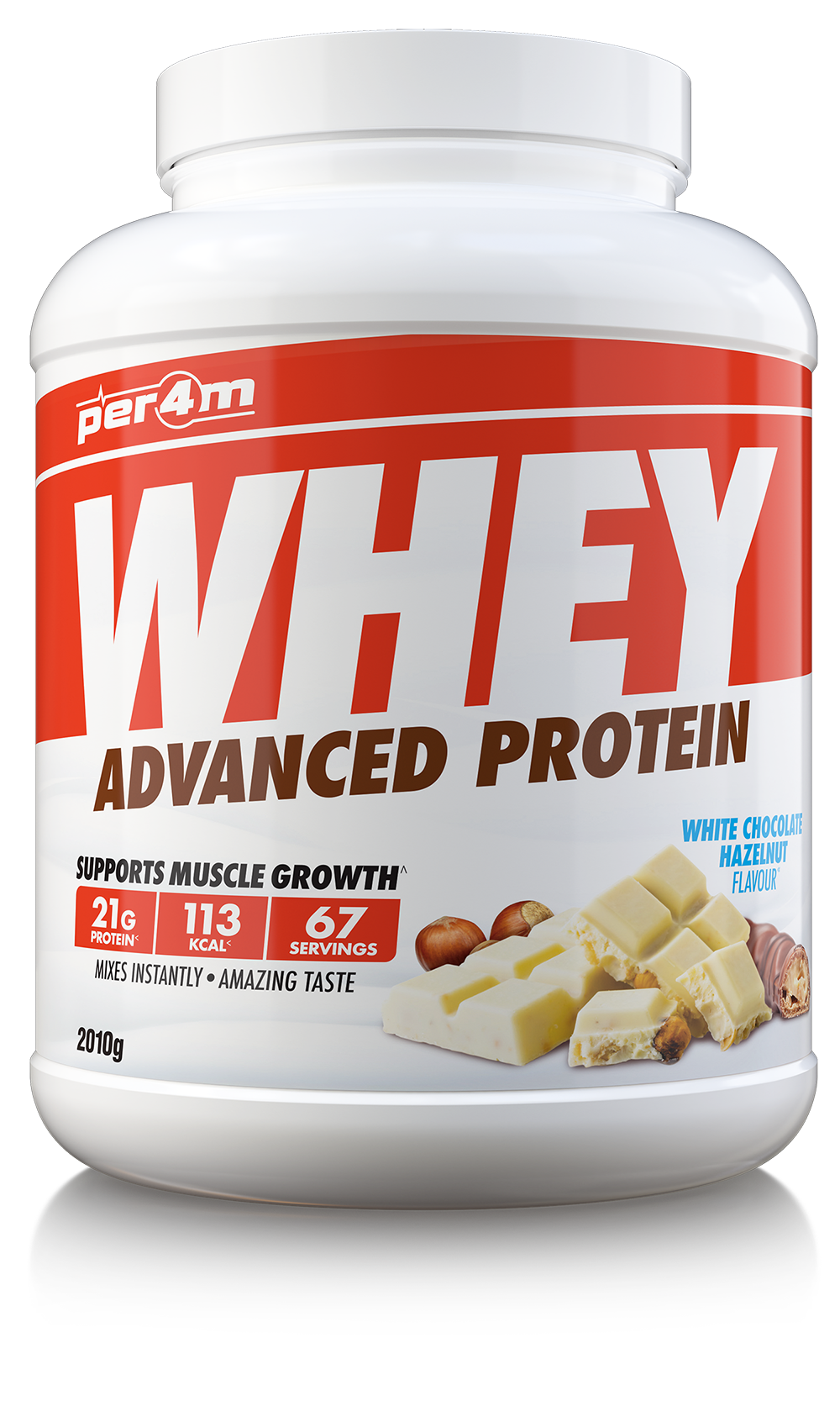 PER4M WHEY PROTEIN WHITE CHOCOLATE HAZELNUT