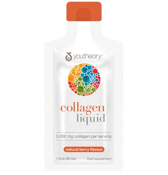 Youtheory Collagen Liquid 5,000mg – Natural Berry Flavour  30 x 30ml Pack