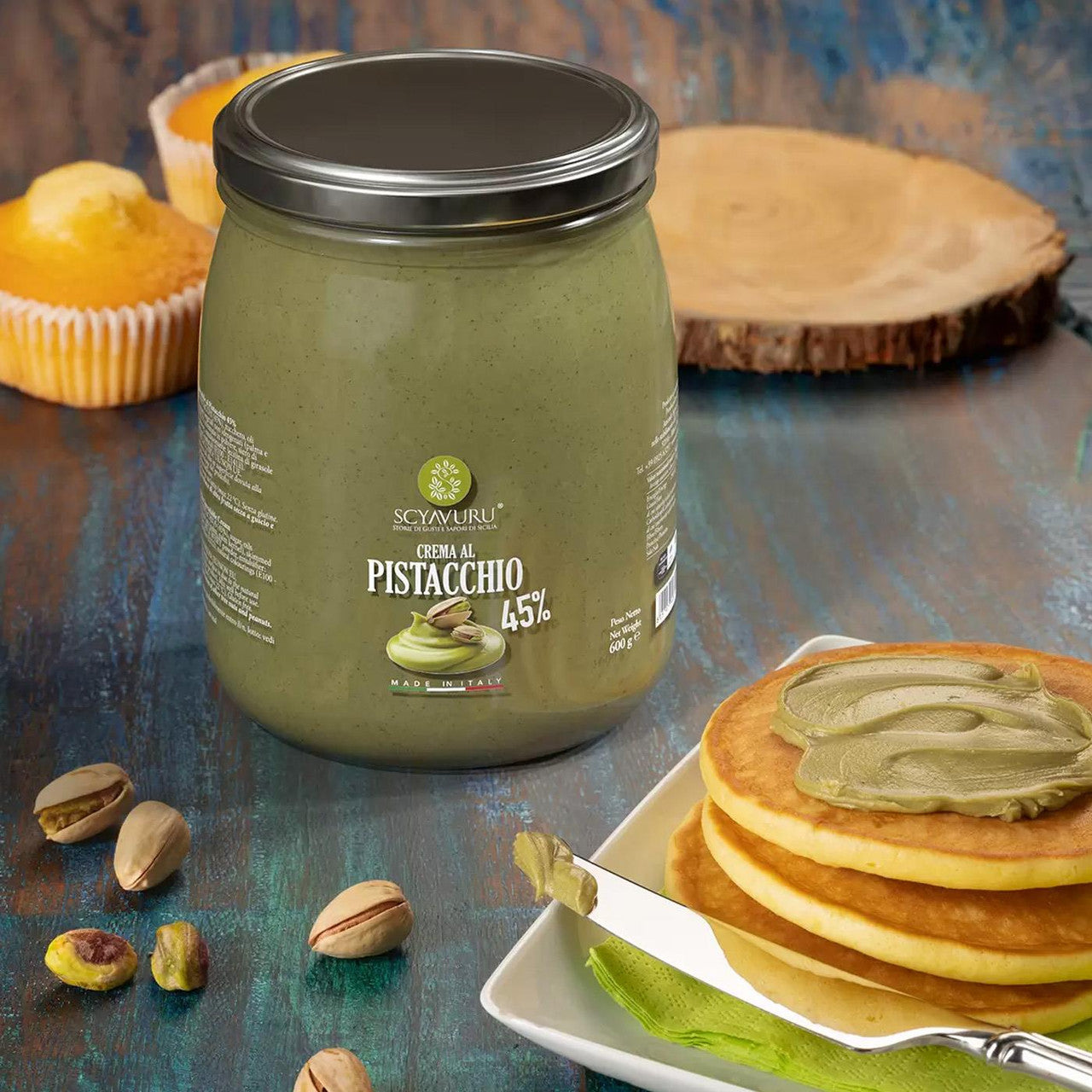Scyavuru Crema al Pistacchio pistachio spread 600g serving suggestions