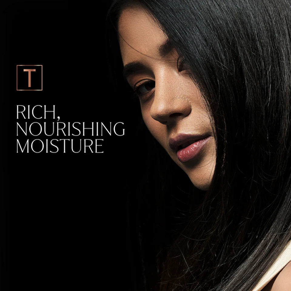 TRESemmé Rich Moisture Shampoo with Vitamin E 680ml bottle displayed alongside hair care products
