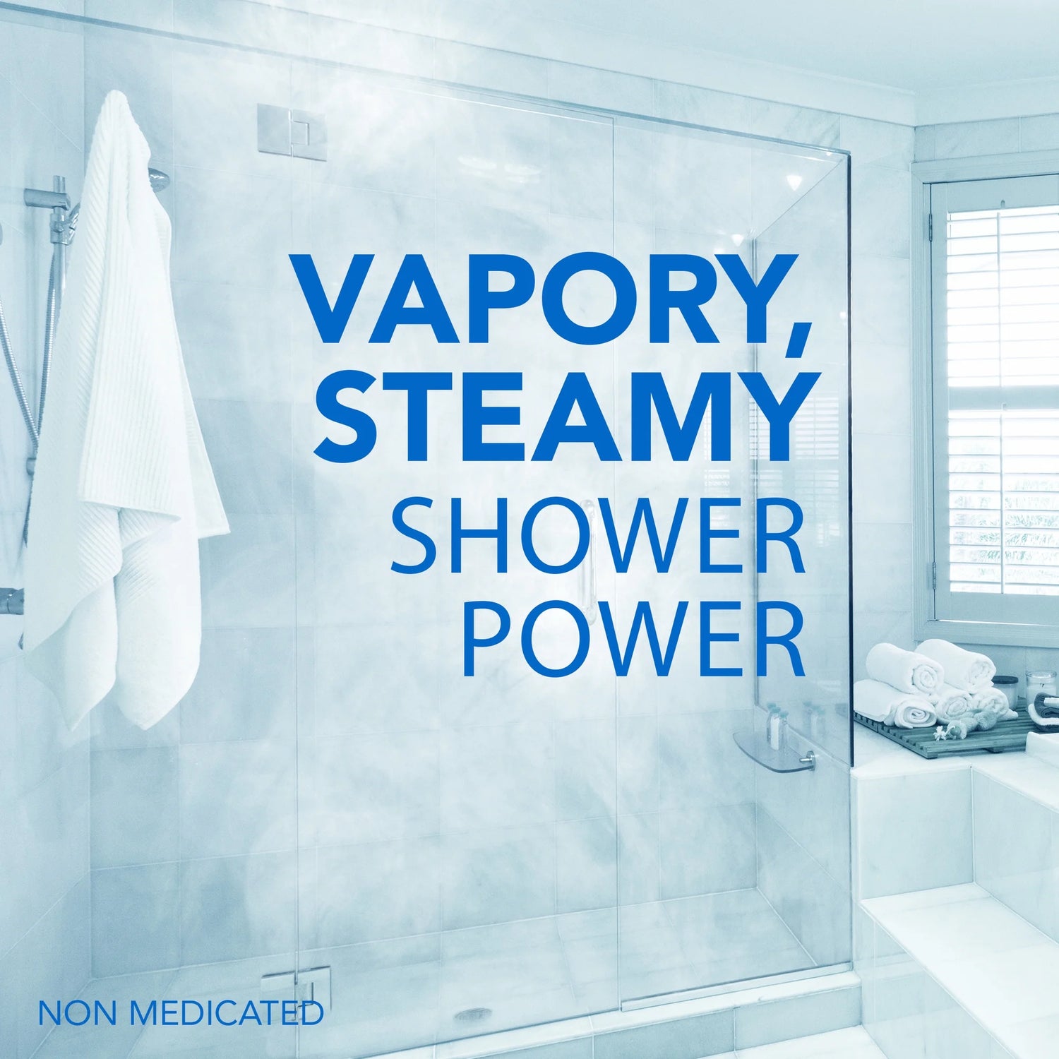 Vicks VapoShower Soothing Vapours Shower Tablets in warm shower 5 Pack