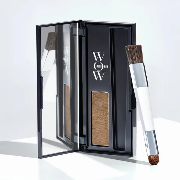 Color Wow Root Cover Up Hair Powder Light Brown, compact hair touch-up powder, Light Brown shade, 2.1g, temporary root colour use