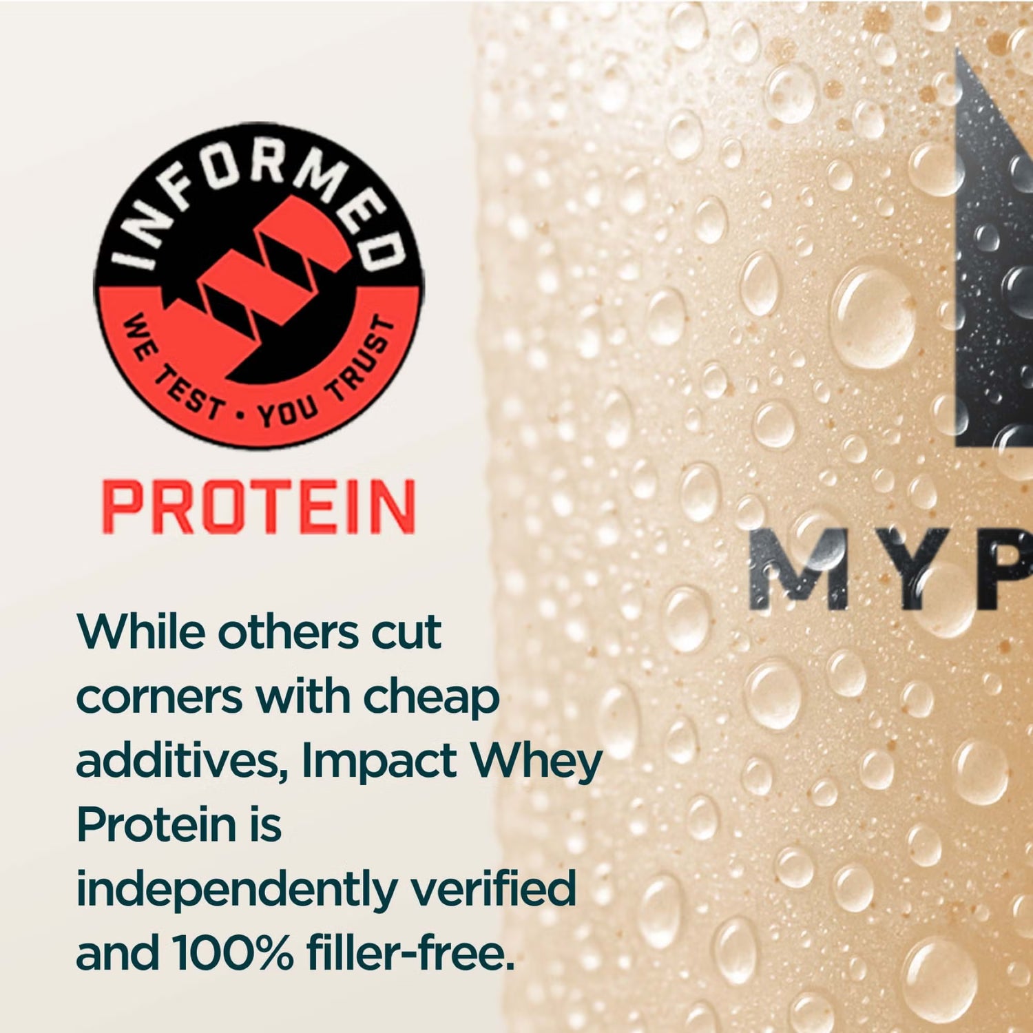 MyProtein Impact Whey Protein Powder, Vanilla Flavour - 2.5kg