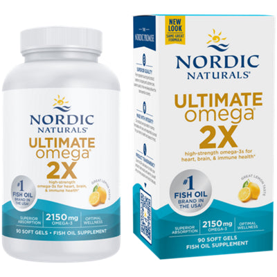 Nordic Naturals Ultimate Omega 2X - 2150 mg Omega-3 Gélules Molles au Citron